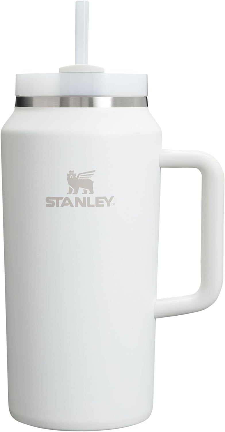 STANLEY Quencher H2.0 Tumbler with Handle and Straw 30 oz | Flowstate 3-Position Lid | Cup Holder Compatible for Travel | Insulated Stainless Steel Cup | BPA-Free | Rose Quartz 2.0